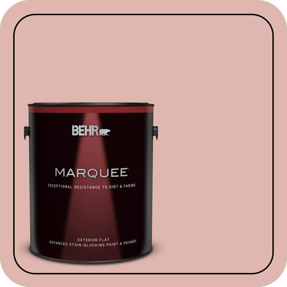 BEHR MARQUEE 1 gal. #S160-2 Pink Quartz Flat Exterior Paint & Primer