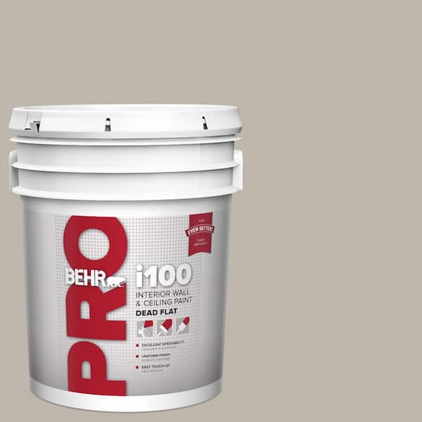 BEHR PRO 5 gal. #HDC-CT-21 Grey Mist Dead Flat Interior Paint (2)