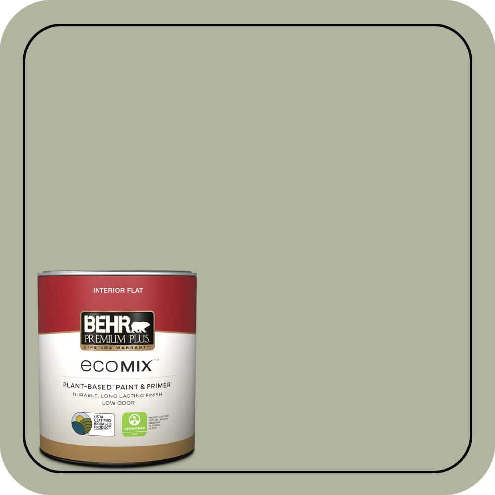 BEHR PREMIUM PLUS 1 qt. #PPU11-09 Environmental Flat EcoMix Plant-Based Interior Paint & Primer (1)