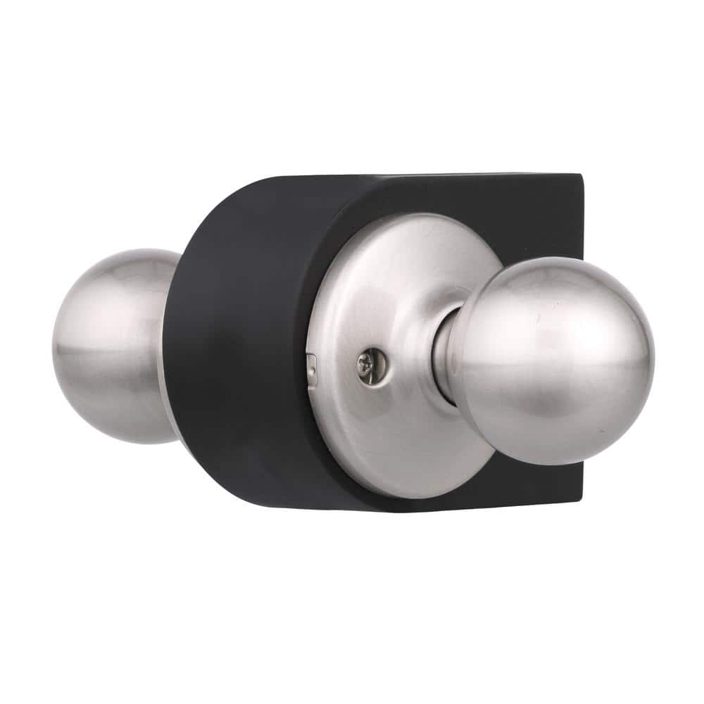 Kwikset Polo Satin Nickel Hall/Closet Door Knob Featuring Microban Antimicrobial Technology (3)