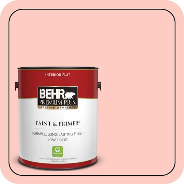 BEHR PREMIUM PLUS 5 gal. #190C-2 Full Bloom Semi-Gloss Enamel Low Odor Interior Paint & Primer (3)
