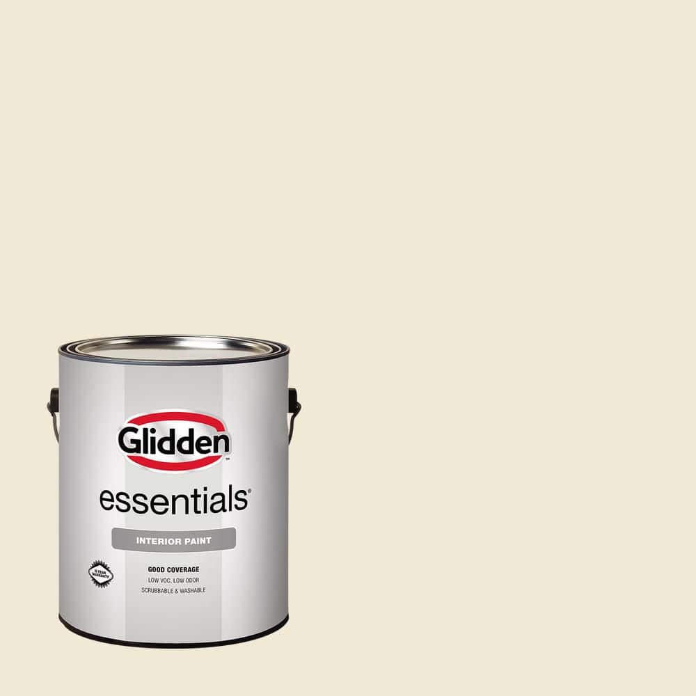 Glidden Essentials 1 gal. PPG1105-1 Creamy White Eggshell Interior Paint