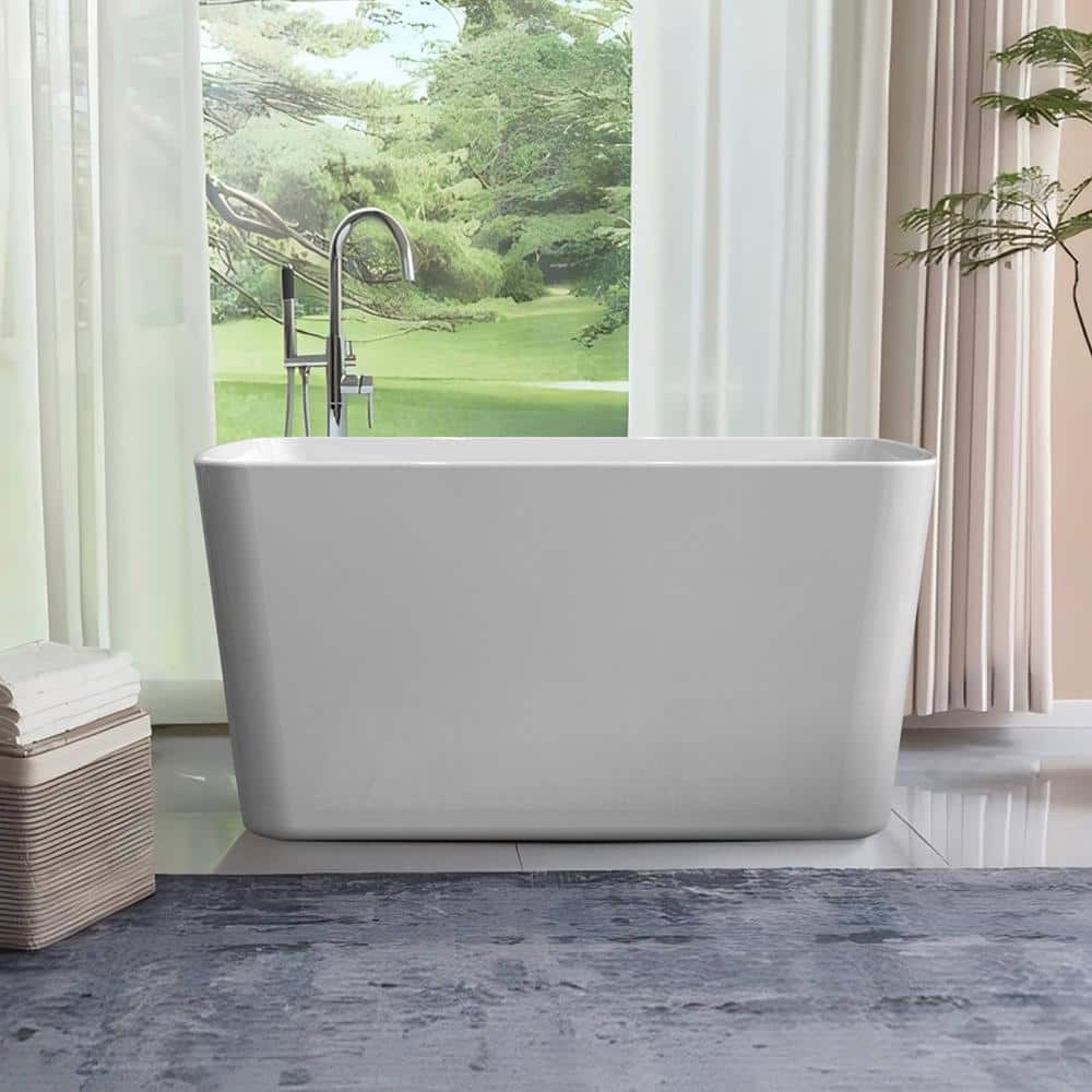 UPIKER Japanese Sit-in 28 in. Soaking Bathtub with Right Drain Polished Chrome (1)