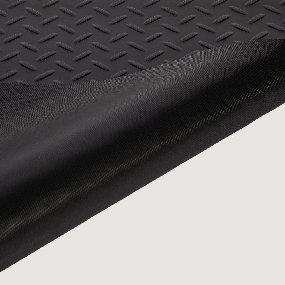 TrafficMaster Black 27 in. x 12 ft. Diamond Utility Floor Protection (3)