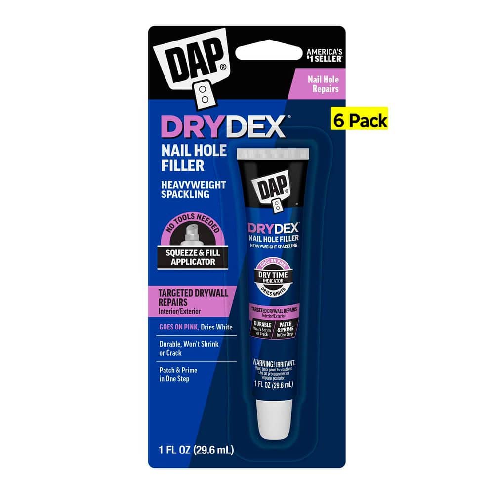 DAP DryDex 1 oz. On the Go Dry Time Indicator Pink to White Spackling Paste (6-Pack)