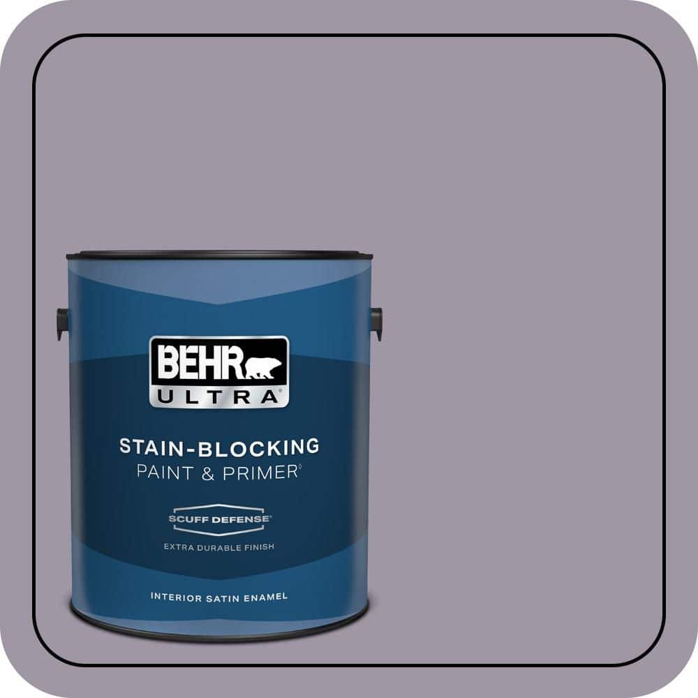 BEHR ULTRA 1 gal. #N100-4 Fortune Extra Durable Satin Enamel Interior Paint & Primer