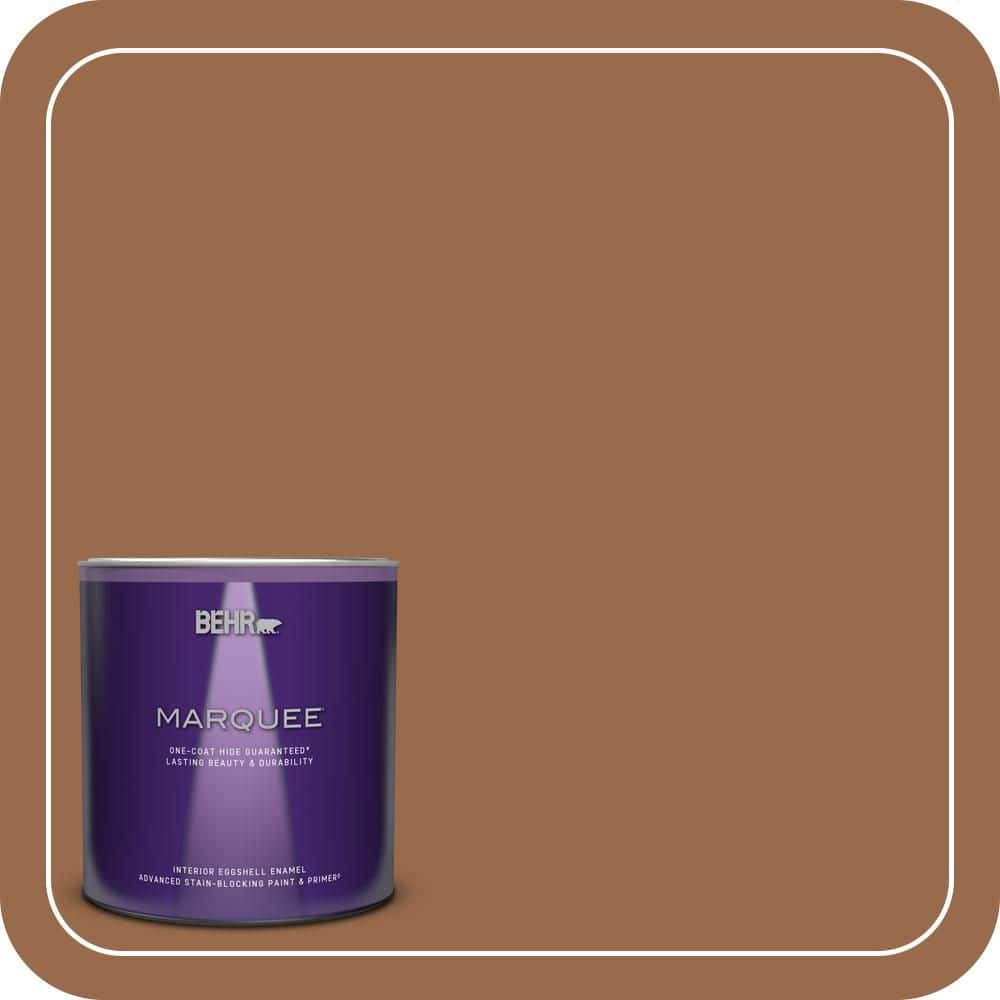 BEHR MARQUEE 1 qt. #S230-7 Toasted Bagel One-Coat Hide Eggshell Enamel Interior Paint & Primer