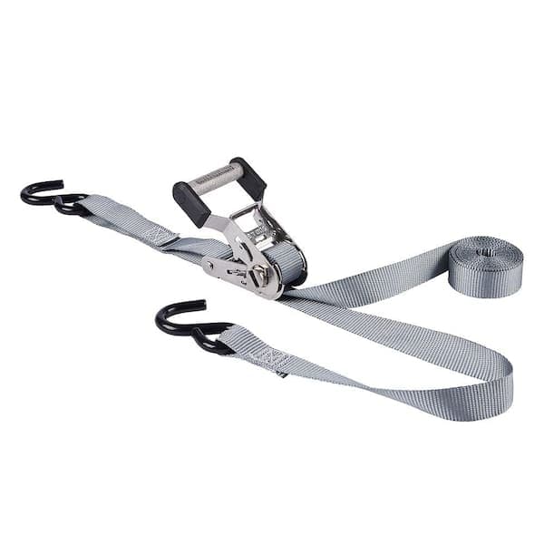 Keeper Stainless Steel Ratchet Tie-Down Strap 12 ft. x 1 in. 500 lbs. (2-Pack) (2)