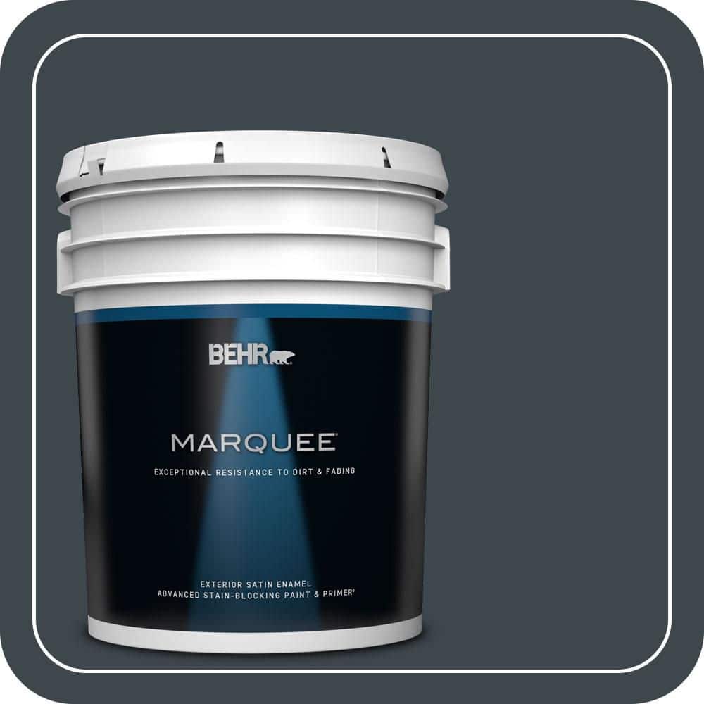 BEHR MARQUEE 5 gal. #PPU25-23 Winter Way Satin Enamel Exterior Paint & Primer