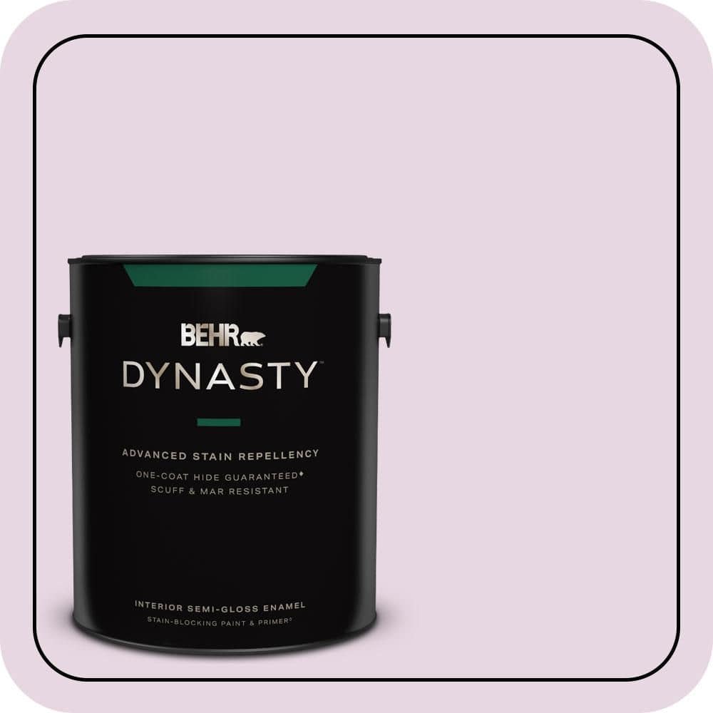 BEHR DYNASTY 1 gal. #CE-03 Unfading Dusk Semi-Gloss Enamel Interior Stain-Blocking Paint & Primer