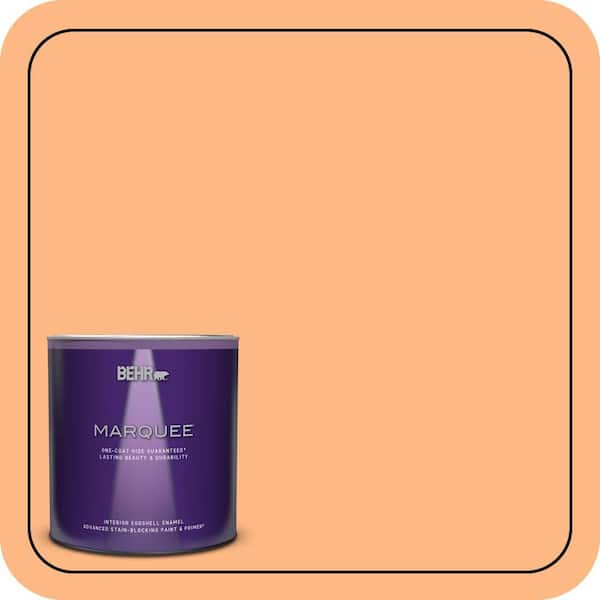 BEHR PREMIUM PLUS #250B-4 Coral Gold Enamel Interior/Exterior Paint & Primer Color Sample (2)