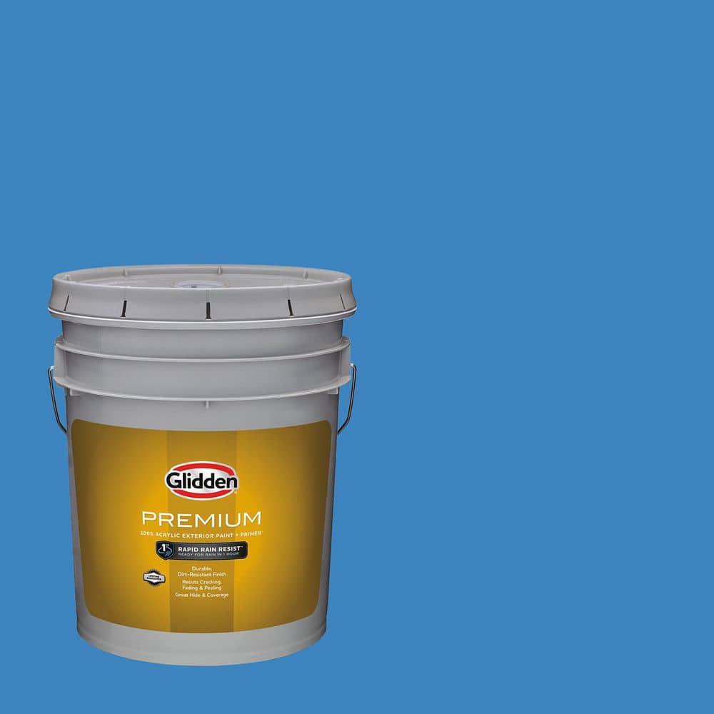 Glidden Premium 5 gal. PPG1242-5 King Triton Flat Exterior Latex Paint