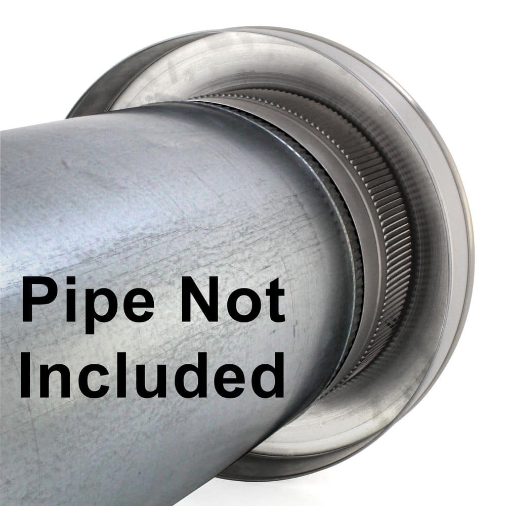 Active Ventilation 10 in. Dia. Aluminum Vent Pipe Cap in Mill Finish (2)