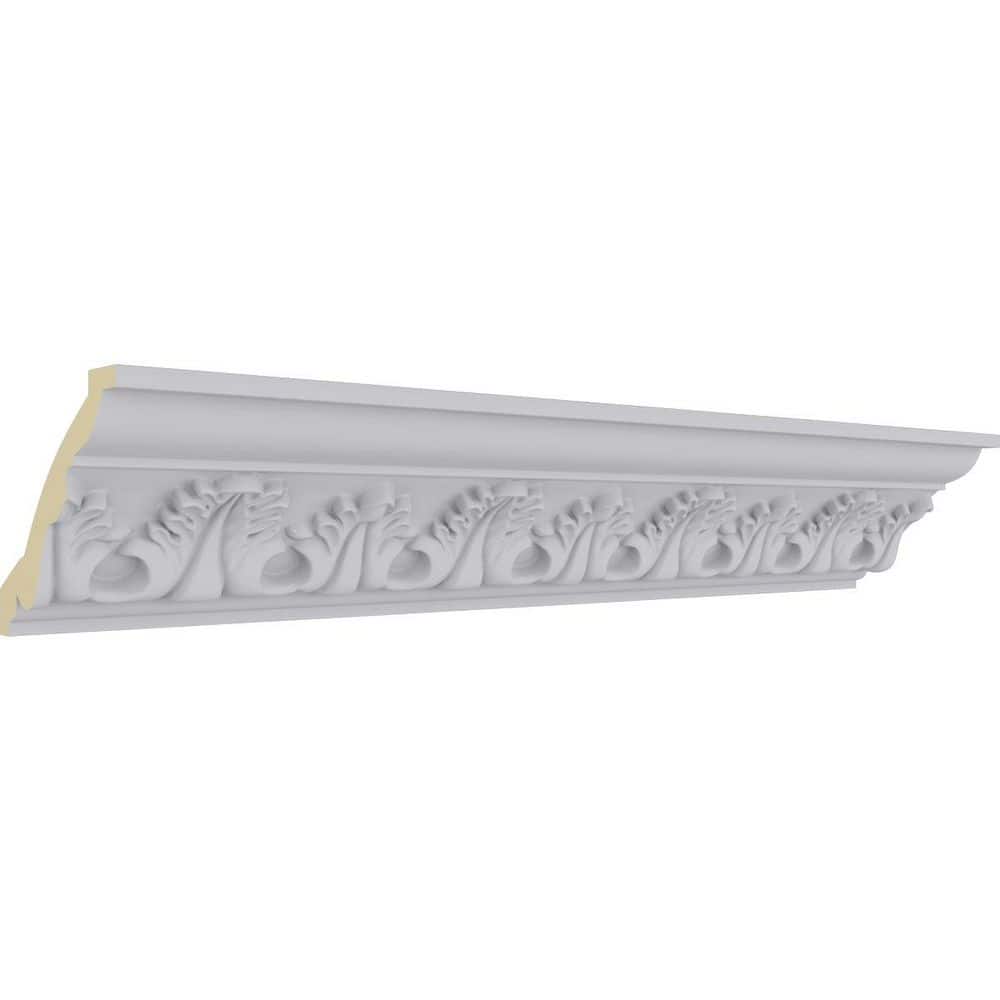 Ekena Millwork 3-5/8 in. x 3-1/8 in. x 94-1/2 in. Polyurethane Legacy Crown Moulding (2)