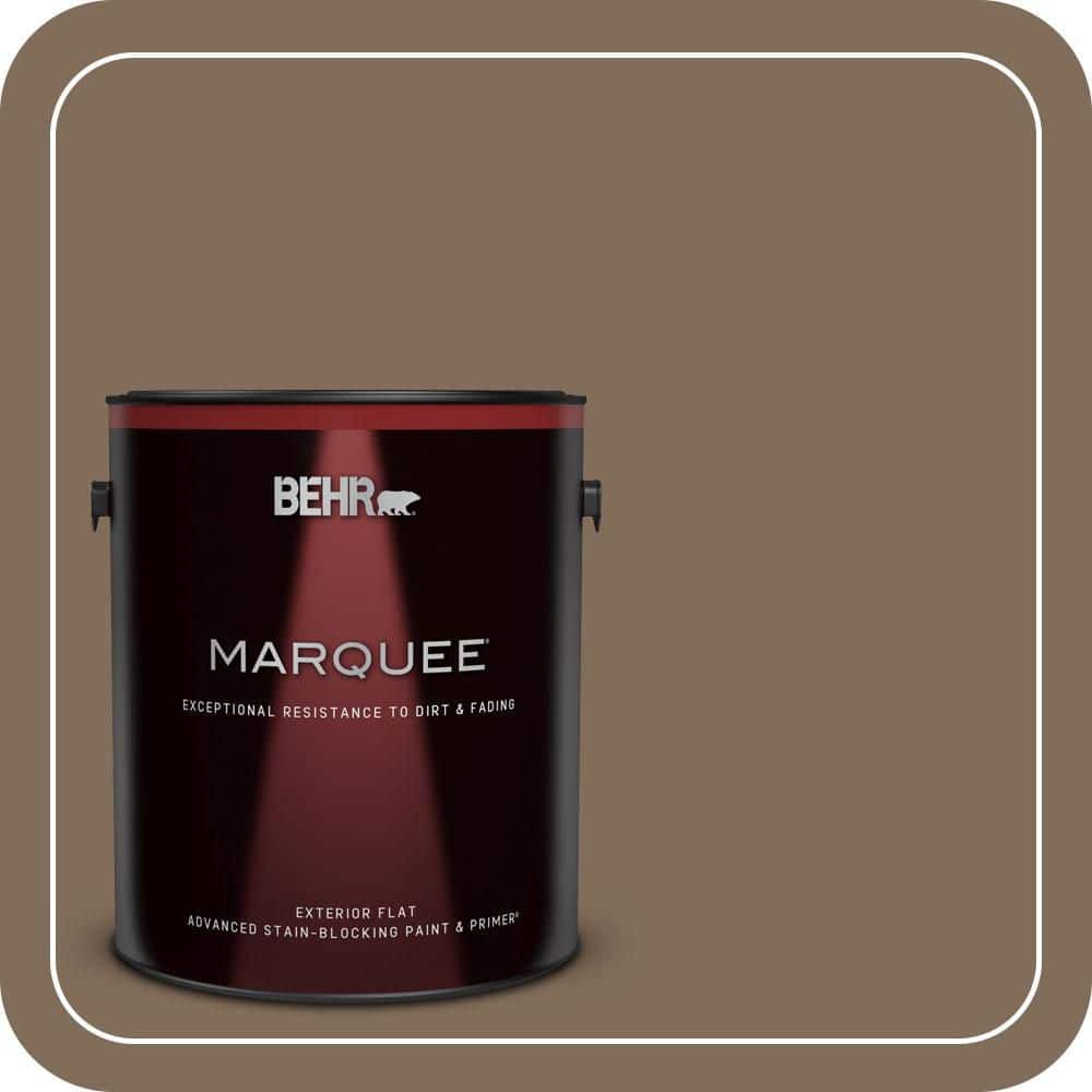BEHR MARQUEE 1 gal. #MQ2-49 Kaffee Flat Exterior Paint & Primer