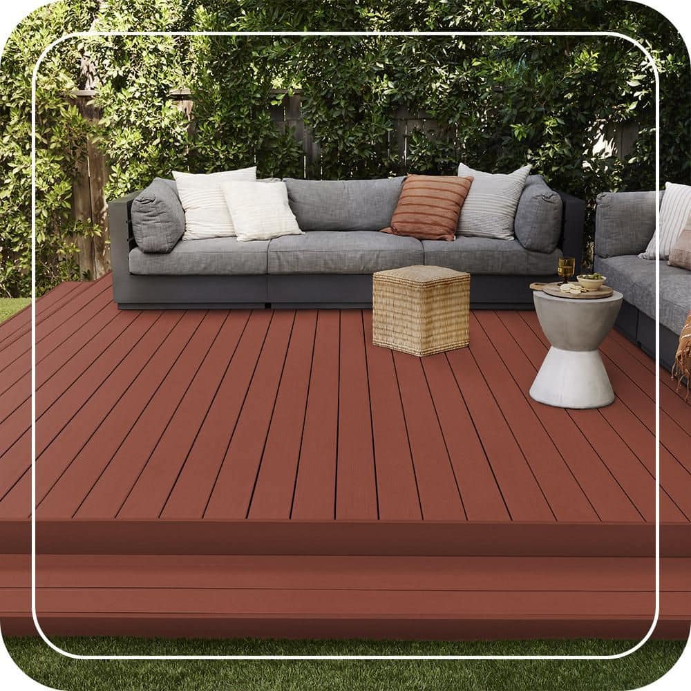BEHR PREMIUM 1 gal. #SC-330 Redwood Solid Color Waterproofing Exterior Wood Stain and Sealer (3)