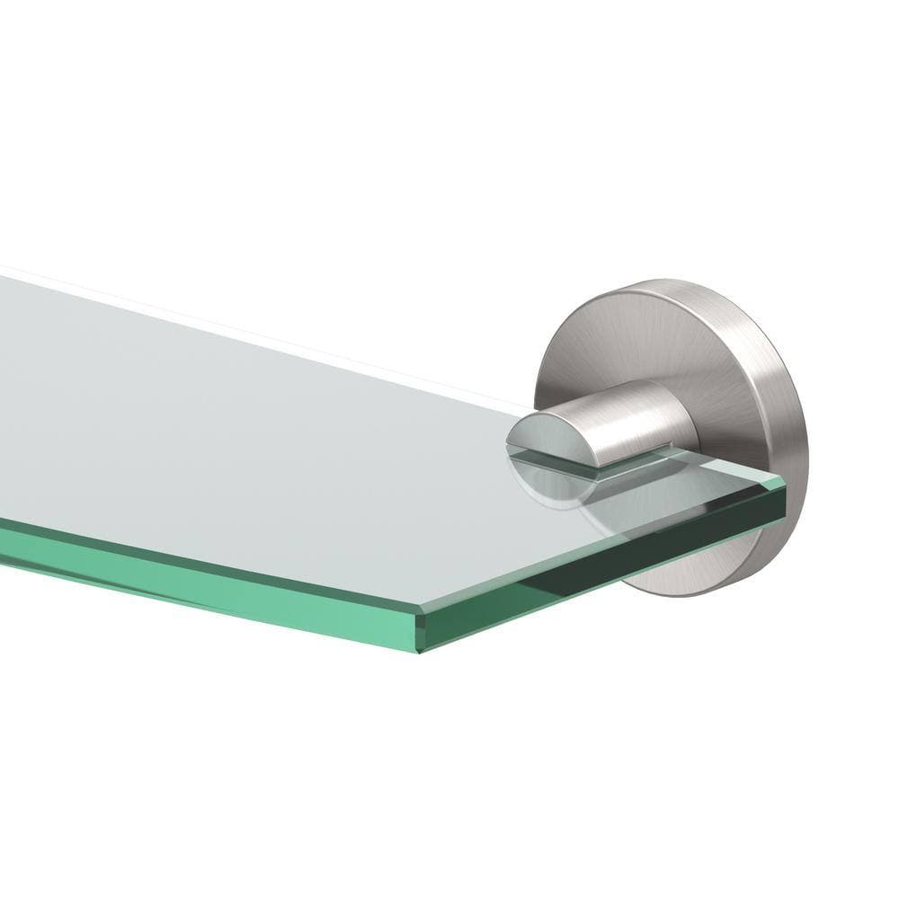 Gatco Reveal 20.13 in. W Glass Shelf in Satin Nickel (2)