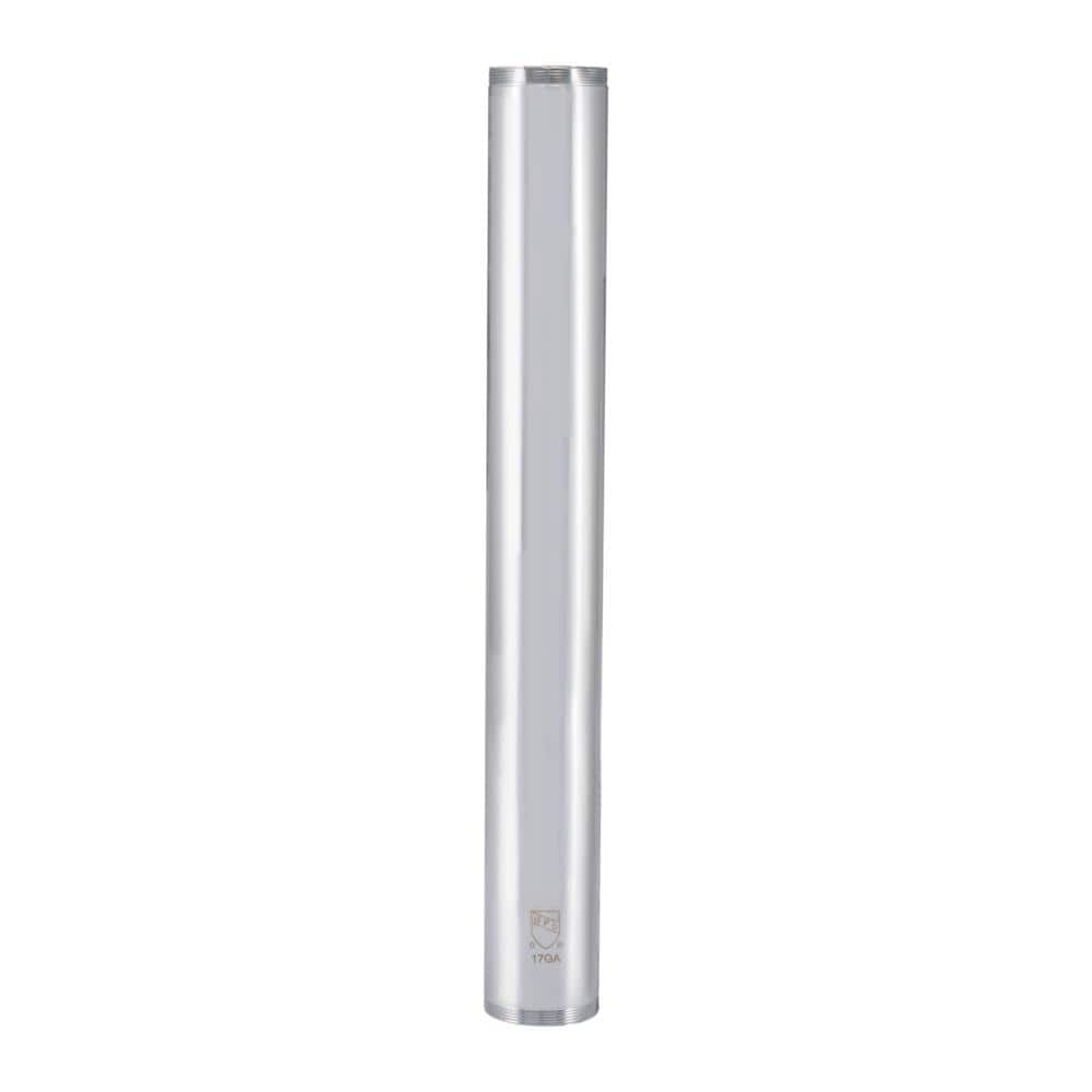 EASTMAN 1-1/2 in. x 12 in. Threaded Tube, Chrome