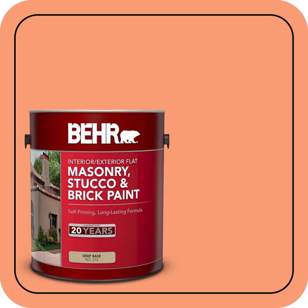 BEHR 1 gal. #P200-5 Burning Coals Flat Interior/Exterior Masonry, Stucco and Brick Paint (1)