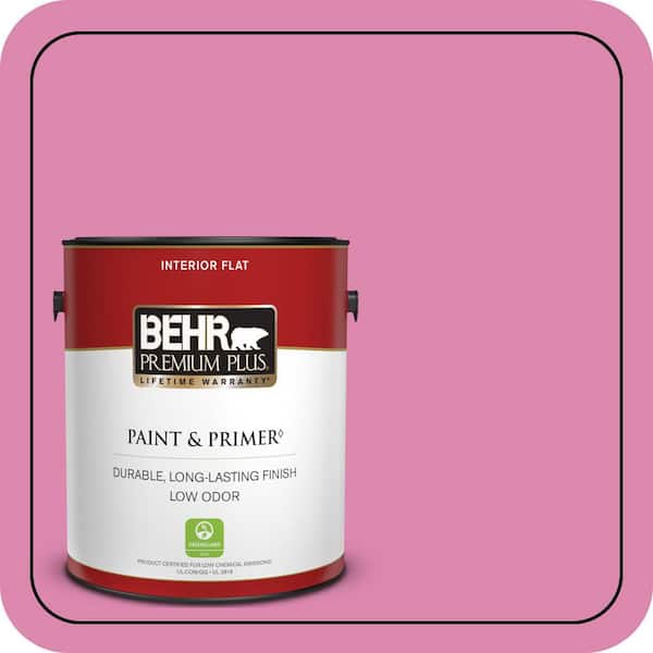 BEHR PREMIUM PLUS #100B-5 Springtime Bloom Interior/Exterior Paint & Primer Color Sample (2)