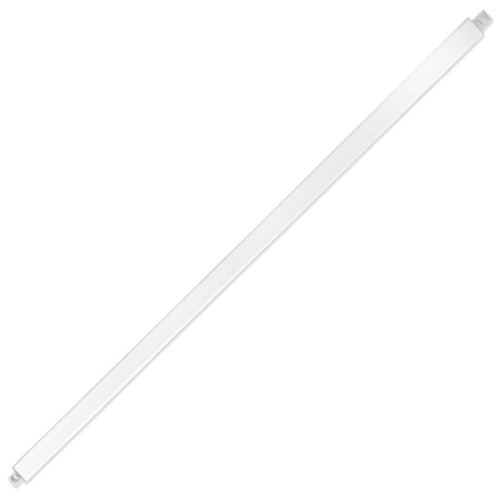 Unbranded White Plastic 24 in. Cut to Fit Spring End Wall Mount Replacement Bathroom Towel Bar Rod for Holders
