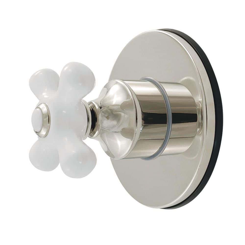 Kingston Brass Restoration 3/4 in. Single-Handle 1-Hole Wall Mount 6-Way Diverter Valve with Trim Kit in Polished Nickel (1)