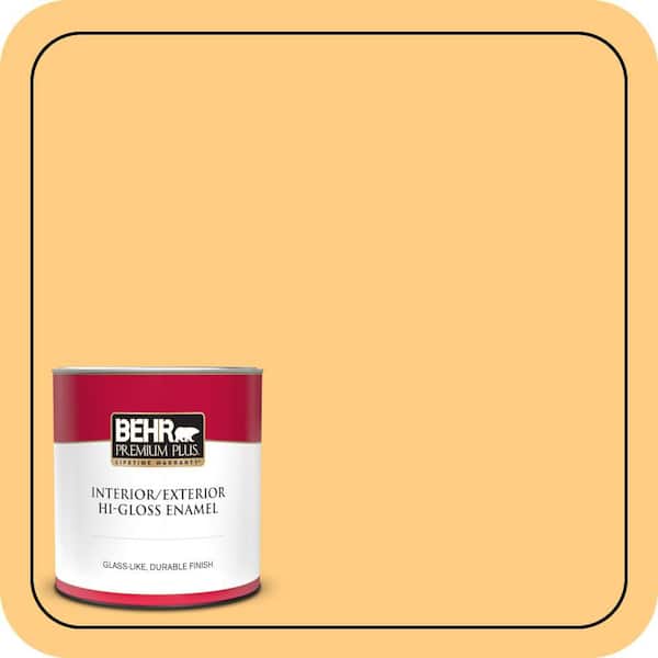 BEHR PREMIUM PLUS 1 qt. #P250-4 Equatorial Hi-Gloss Enamel Interior/Exterior Paint & Primer (2)
