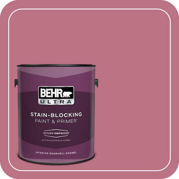 BEHR ULTRA 1 gal. #MQ1-08 Smell the Roses Extra Durable Eggshell Enamel Interior Paint & Primer (2)