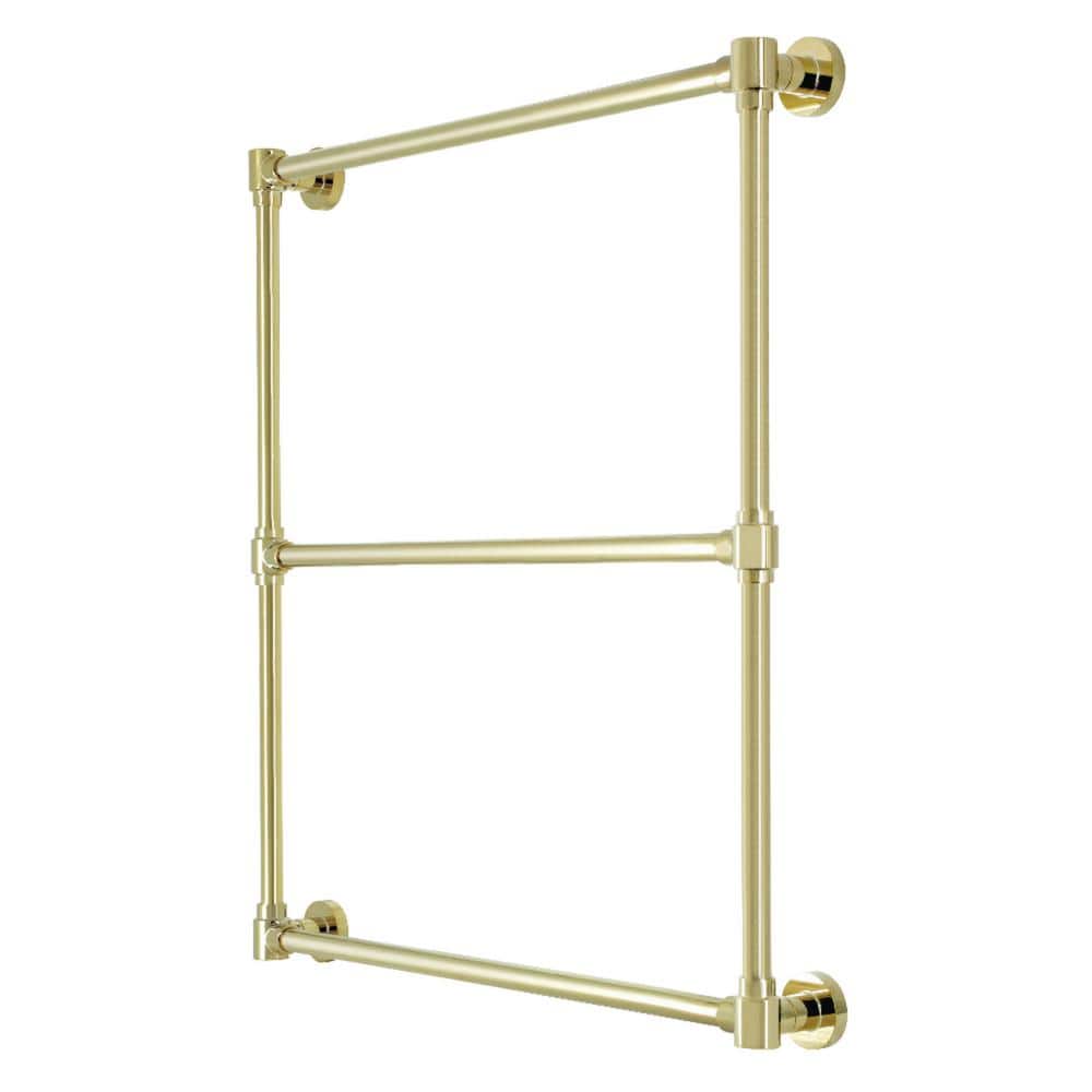 Kingston Brass Gallant 3-Bar Wall Mount Towel Rack in Polished Brass (1)