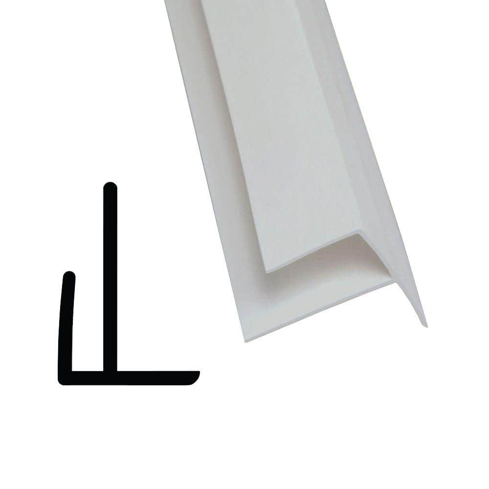 Stabilit 852 1/2 in. x 3/4 in. x 96 in. PVC Composite White Outside Corner Moulding (2)