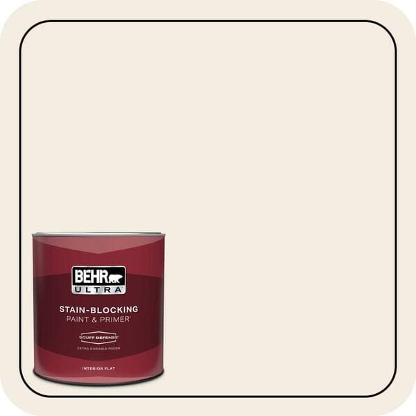 BEHR ULTRA 1 qt. #PPU5-09 Bleached Linen Extra Durable Flat Interior Paint & Primer (2)