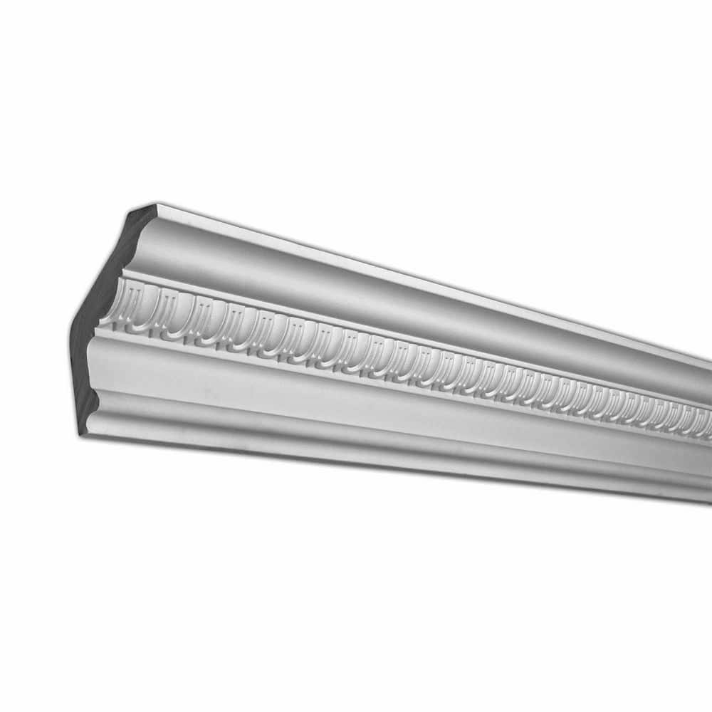 American Pro Decor 5 in. x 3 in. x 94-1/2 in. Egg and Dart Polyurethane Crown Moulding Pro Pack 15-1/2 LF (2-Pack) (1)