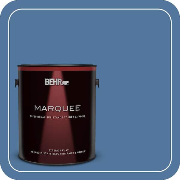 BEHR MARQUEE 1 gal. #580D-6 Liberty Flat Exterior Paint & Primer