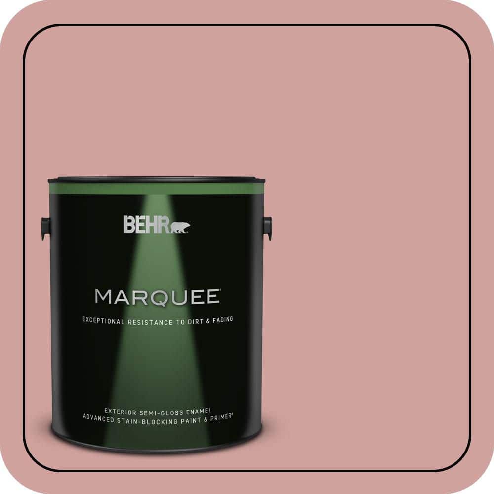 BEHR MARQUEE 1 gal. #S150-3 Rose Pottery Semi-Gloss Enamel Exterior Paint & Primer