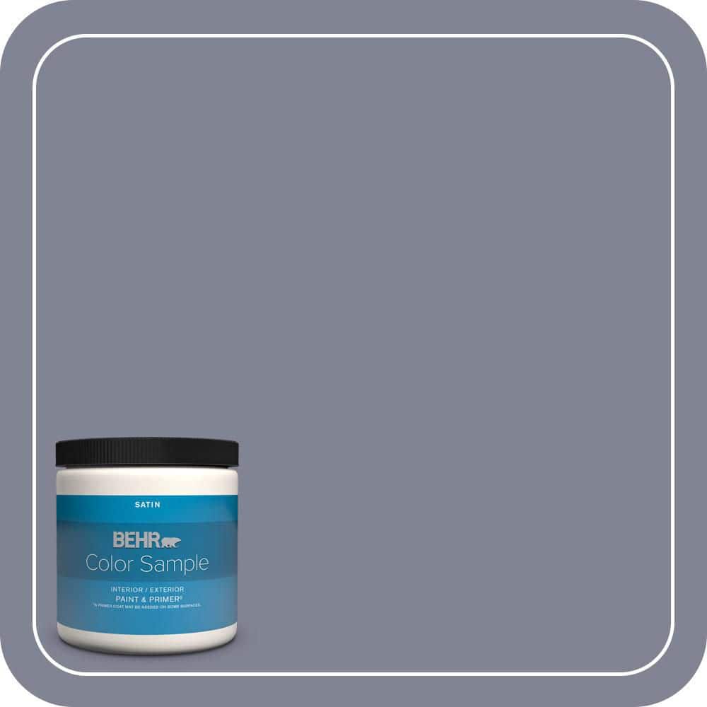 BEHR PREMIUM PLUS 8 oz. #PPU16-16 Metro Satin Enamel Interior/Exterior Paint & Primer Color Sample (1)