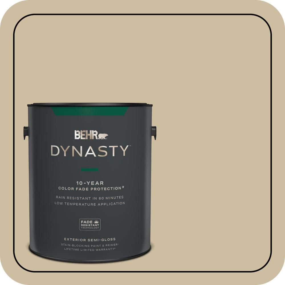 BEHR DYNASTY 1 gal. #PPU8-10 Rye Bread Semi-Gloss Enamel Exterior Stain-Blocking Paint & Primer