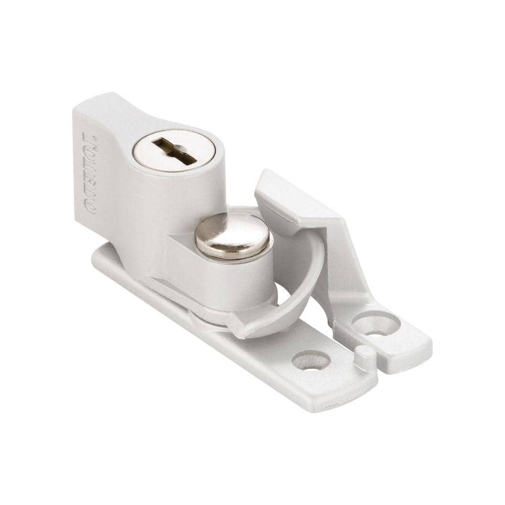 TOLEDO White Steel Sliding Window Sash Lock (1)