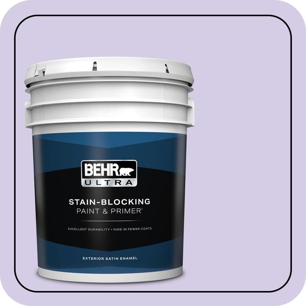 BEHR ULTRA 5 gal. #640A-3 Potentially Purple Satin Enamel Exterior Paint & Primer