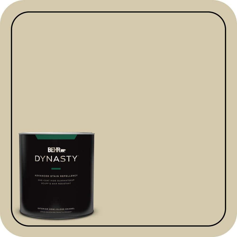 BEHR DYNASTY 1 qt. #PPU9-12 Prairie House Semi-Gloss Enamel Interior Stain-Blocking Paint & Primer