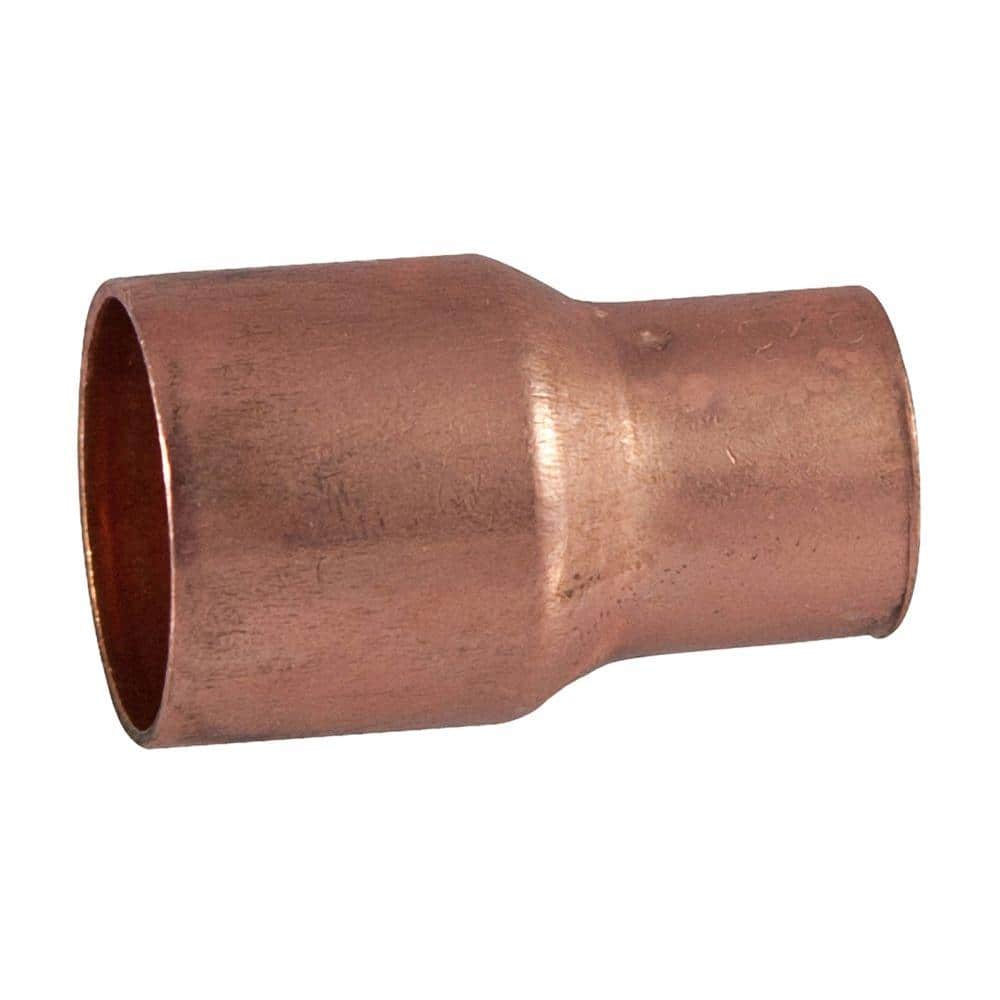 Everbilt 1/2 in. Copper Pressure Cup x Cup Reducing Coupling Fitting with Stop (1)