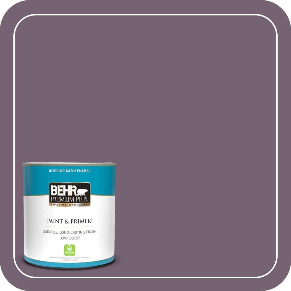 BEHR PREMIUM PLUS #680F-6 Shy Violet Enamel Interior/Exterior Paint & Primer Color Sample (1)