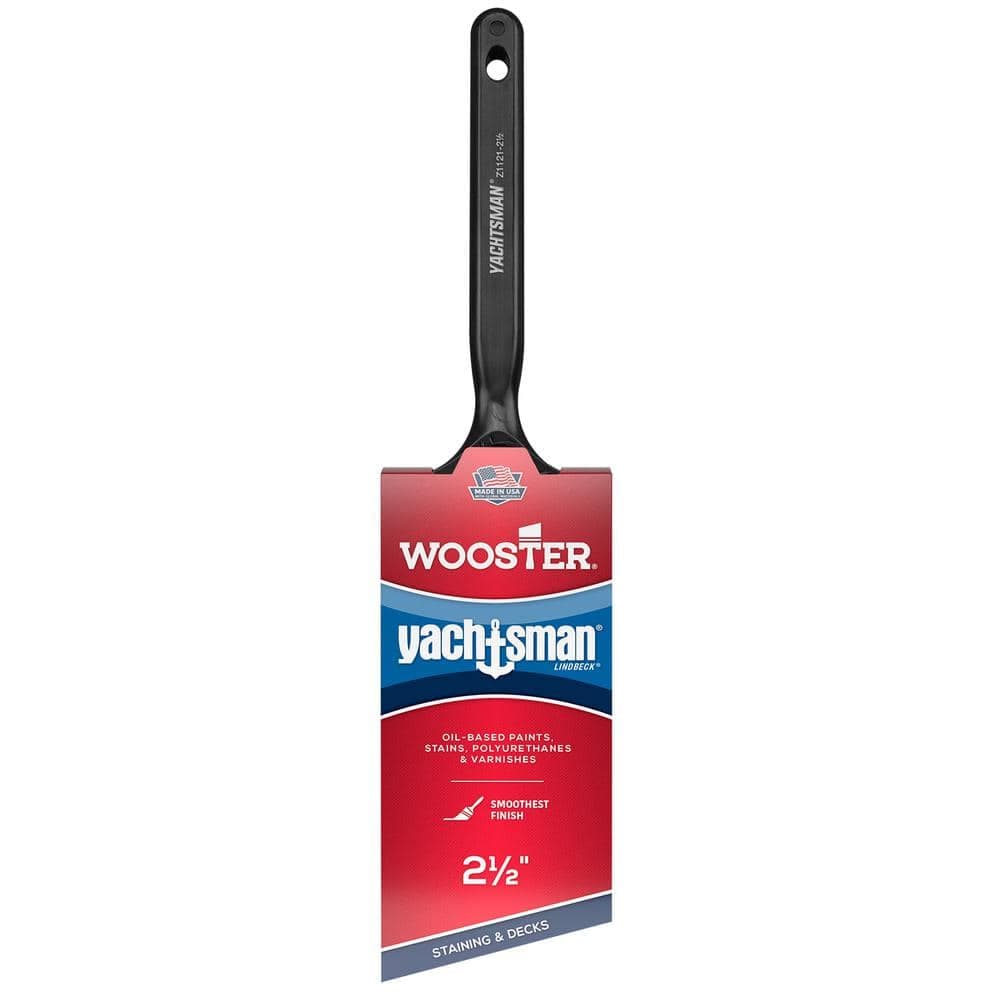 Wooster 2-1/2 in. Yachtsman Synthetic White China Angle Sash Brush (1)