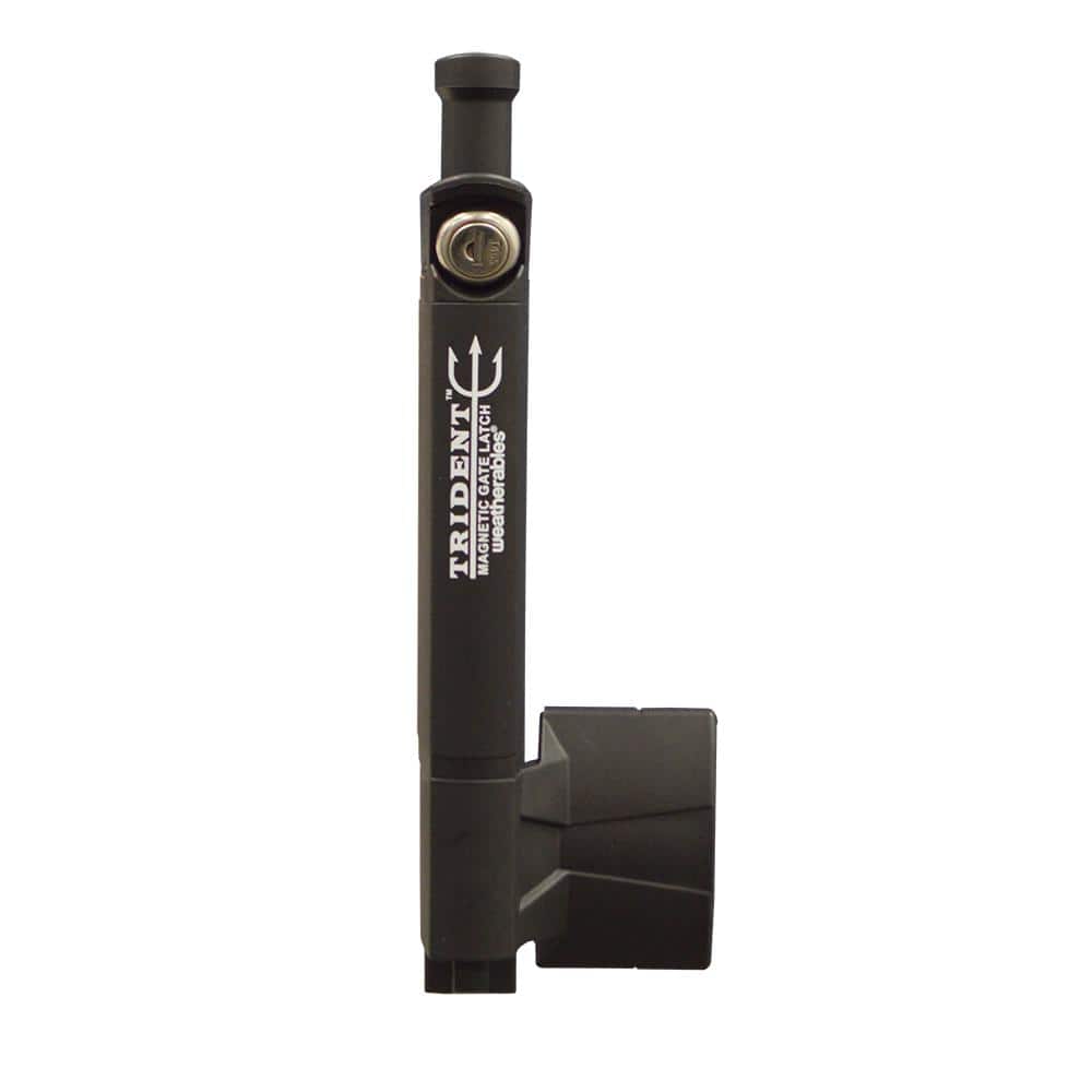 Weatherables Trident 10 in. Black Nylon Polymer Pool Safety Gate Latch (1)