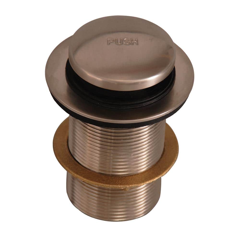 Barclay Products 2 in. Extended Push Button Tub Drain, Brushed Nickel (1)