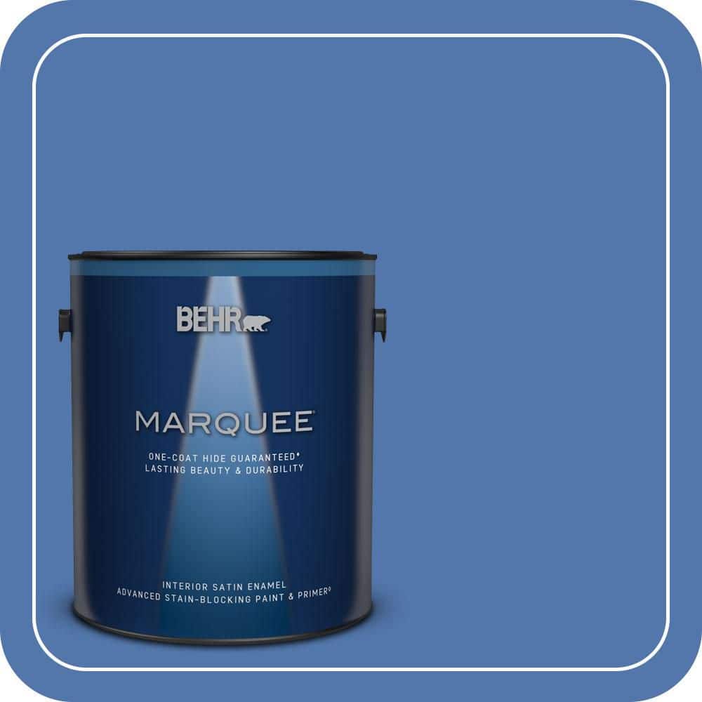 BEHR MARQUEE 1 gal. #590B-6 Flying Fish Satin Enamel Interior Paint & Primer