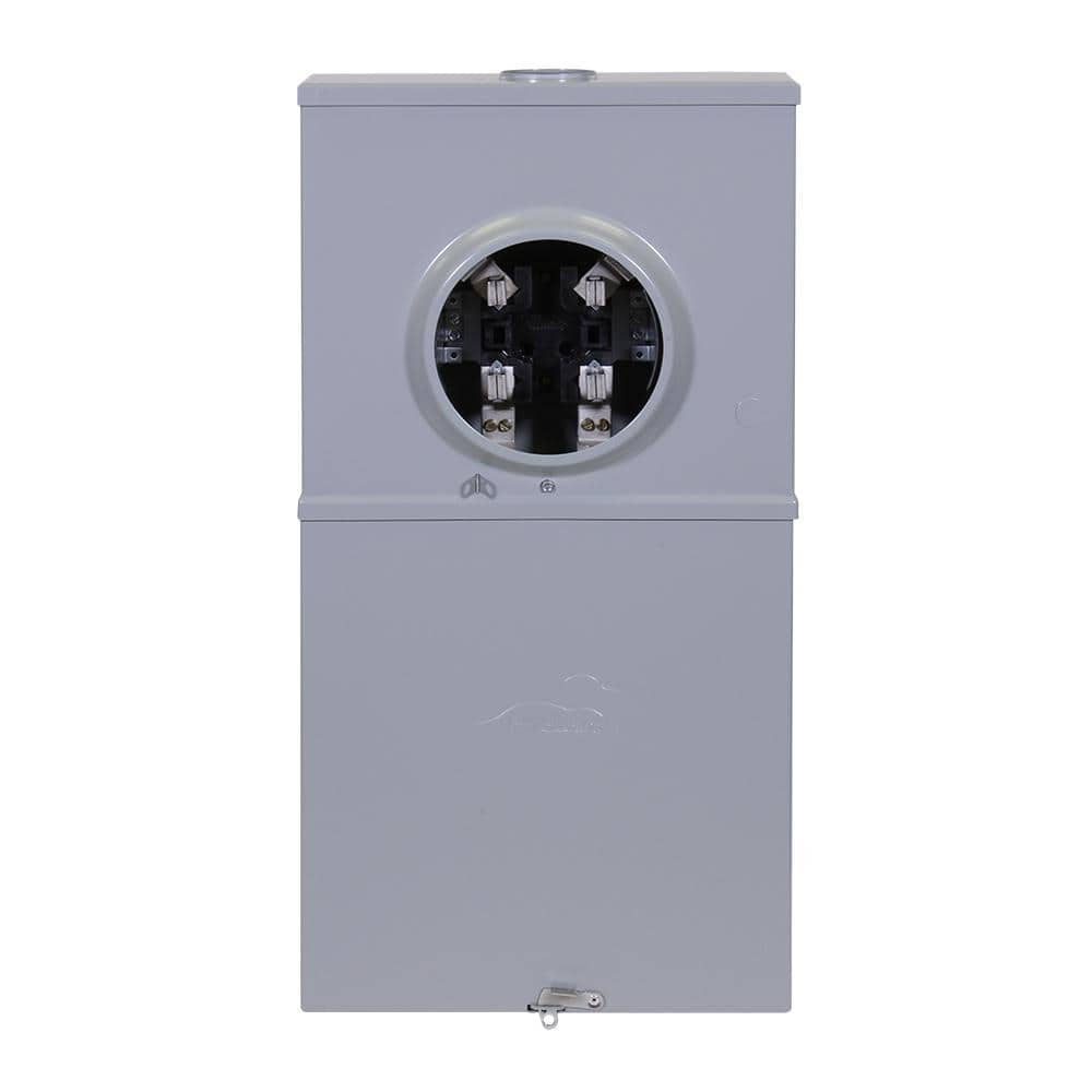 Midwest Electric Products 200 Amp 4-Space 4-Circuit Ringless Overhead/Underground Meter Socket Load Center with Barrel Lock (R281CB1LK) (2)