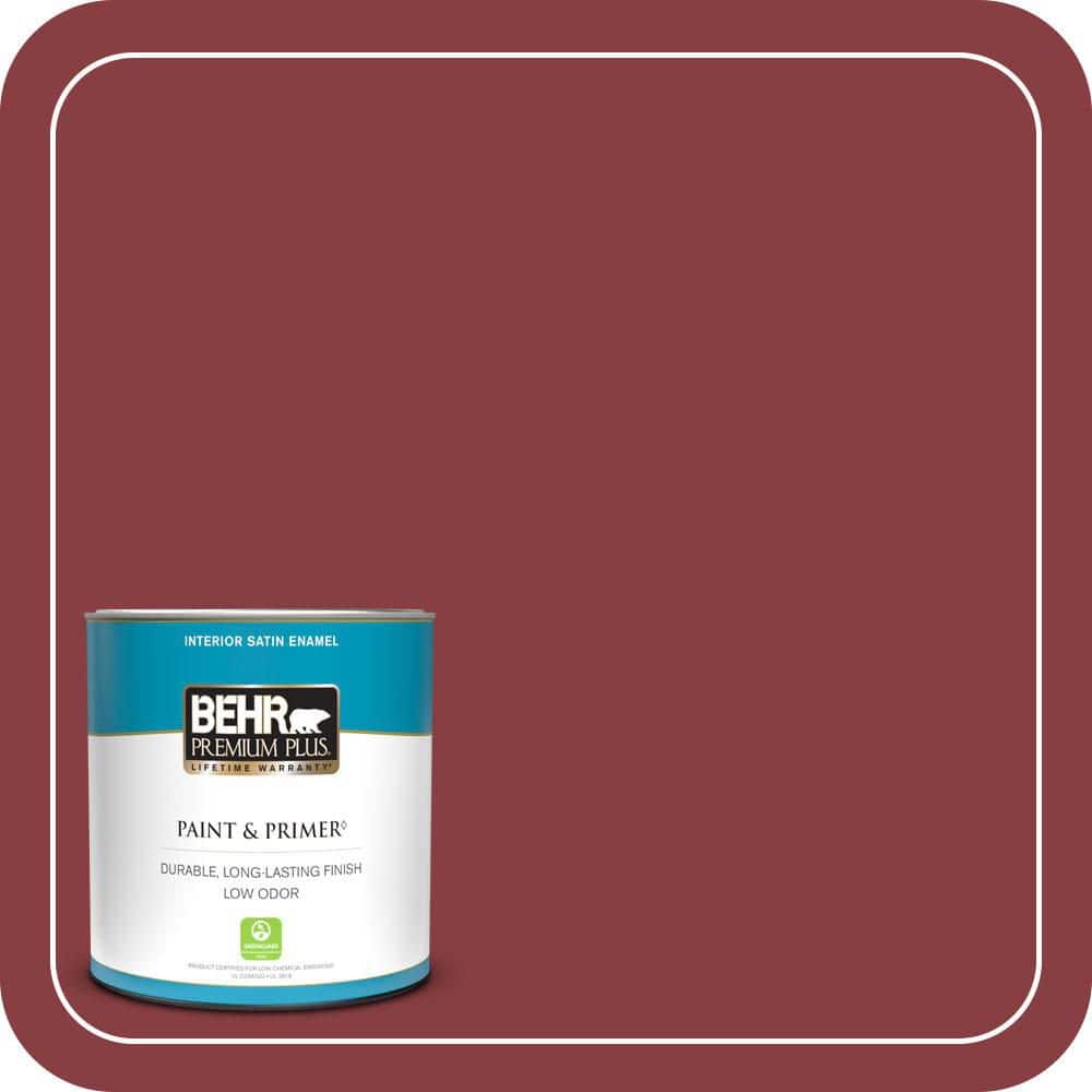BEHR PREMIUM PLUS #S-G-140 Cherry Cobbler Enamel Low Odor & Primer (1)