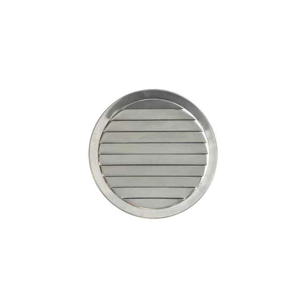 Gibraltar Building Products 2.31 in in. x 0.5 in in. Round Top Aluminum Aluminum Corrosion Resistant Wall Louver Vent (2)