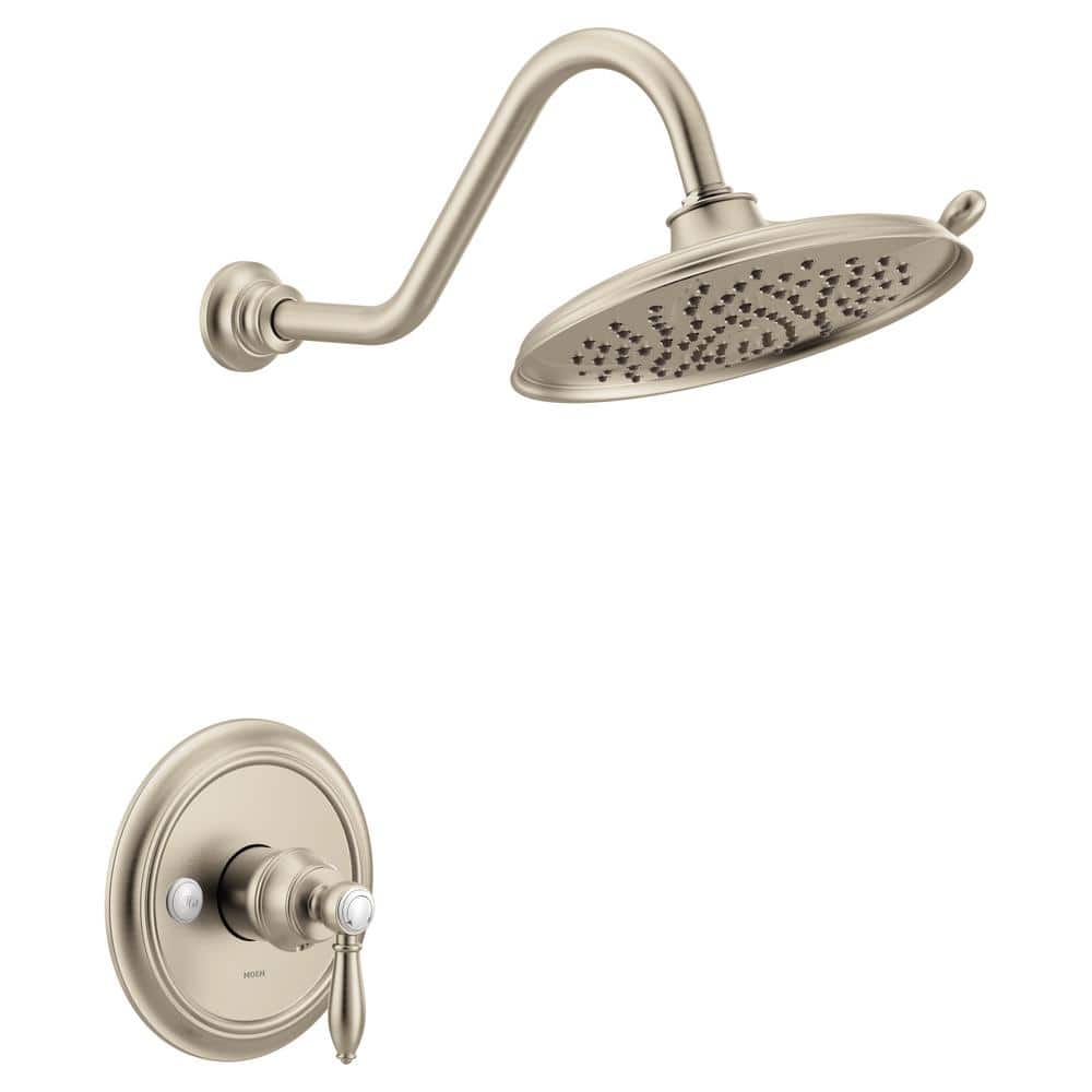 MOEN Weymouth M-CORE 3-Series 1-Handle Shower Trim Kit in Brushed Nickel (Valve Sold Separately) (1)