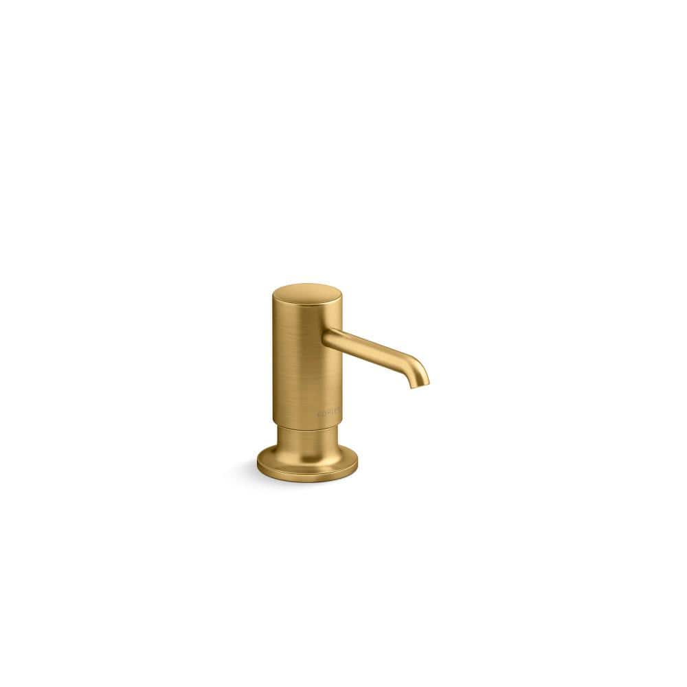 KOHLER Purist Soap/Lotion Dispenser in Vibrant Brushed Moderne Brass (1)